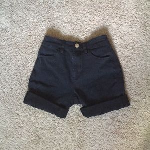 AE high waisted super stretch denim shorts